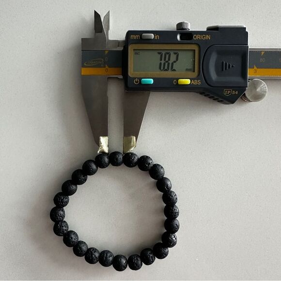 NEW Lava Rock 8mm Round Bead Boho Hippie Stretch Unisex Aromatherapy Bracelet - Picture 6 of 9